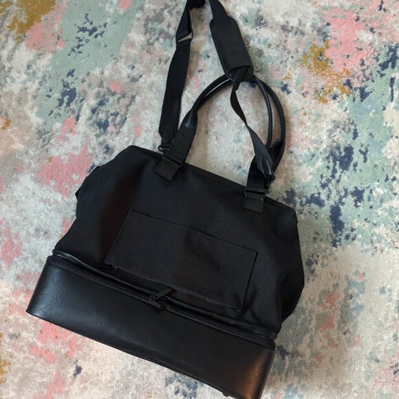 BÉIS The Weekender Bag – Black Travel Tote with Shoe Compartment - Picture 6 of 11